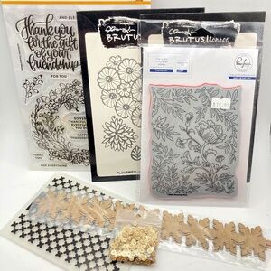 Papercrafting Bundle — Stamps, Dies, Embossing Folder, and More